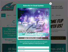 Tablet Screenshot of cheersportsharks.com